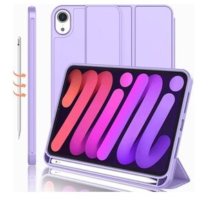 iPad Mini 7 Case 2024 (A17 Pro) Mini 6 Case 2021 7th/6th Pencil Holder